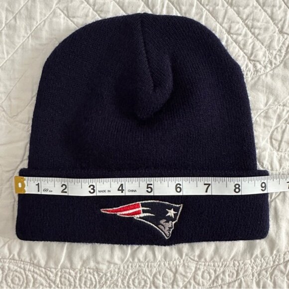 Vintage 90s Gross Cap New England Patriots Beanie Winter Hat NFL Football - Picture 3 of 6